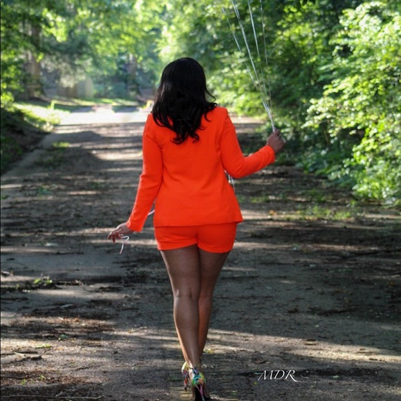 Orange Blazer Set - Picture 2 of 2